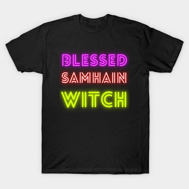 Blessed Samhain Witch T-Shirt by Kayllisti